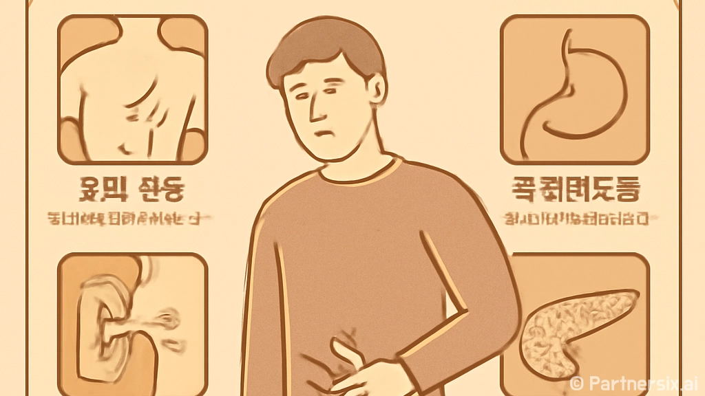 왼쪽 옆구리 통증을…