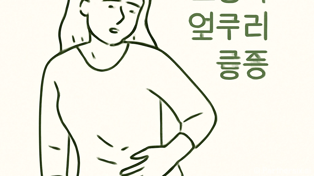 오른쪽 옆구리 통증…