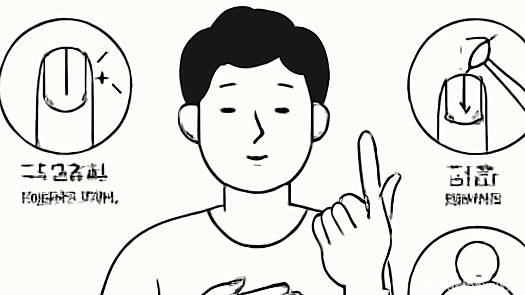 손톱에 검은 세로줄…