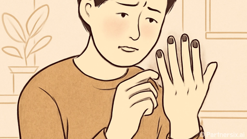 손톱에 나타나는 검…