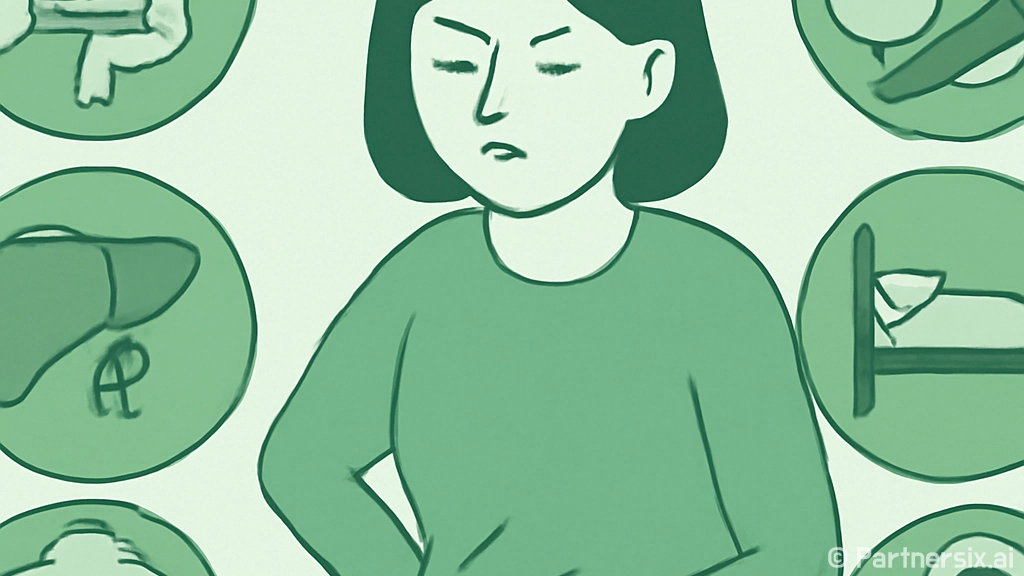 오른쪽 옆구리 통증…