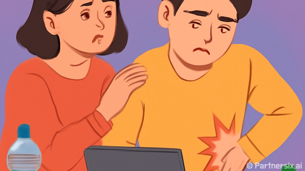 오른쪽 옆구리 통증…