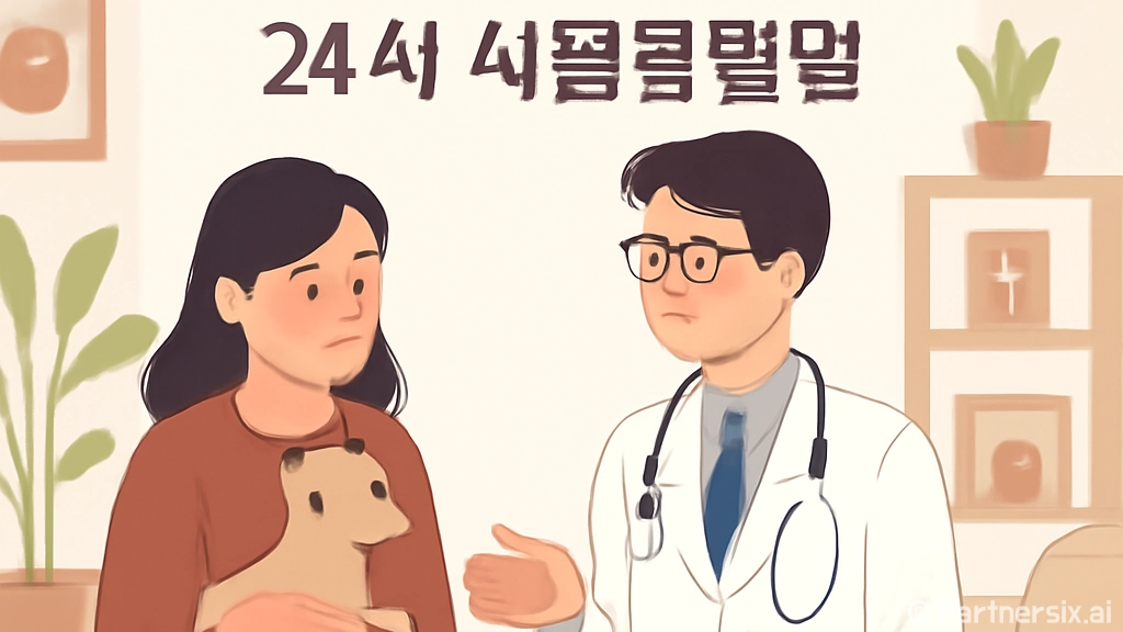 24시동물병원 가기…