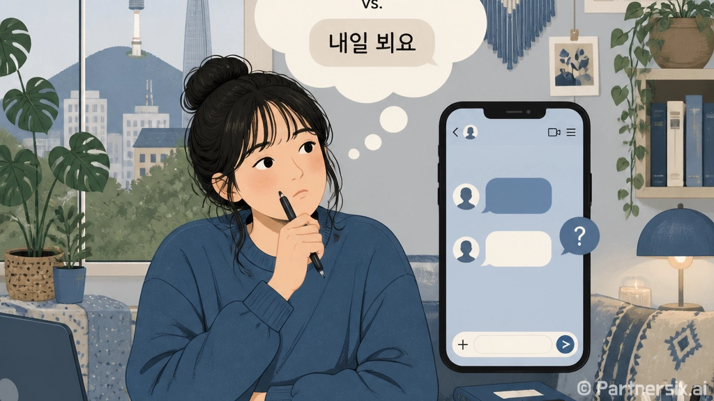 내일 뵈요 봬요 헷갈릴 때 10초 만에 고르는 방법