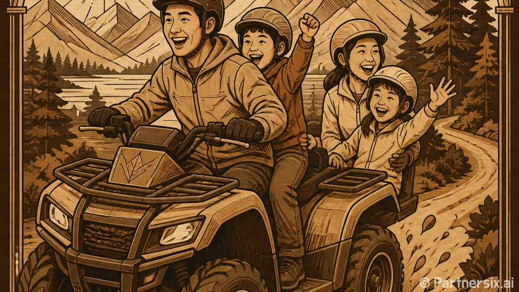 초보자가 ATV 타…