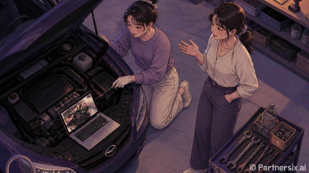 초보 운전자가 유튜브강의로 자동차 관리 배우는 방법
