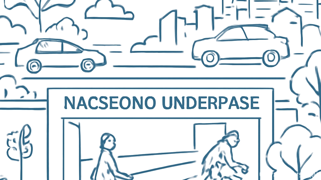 내성지하차도를 쉽게…