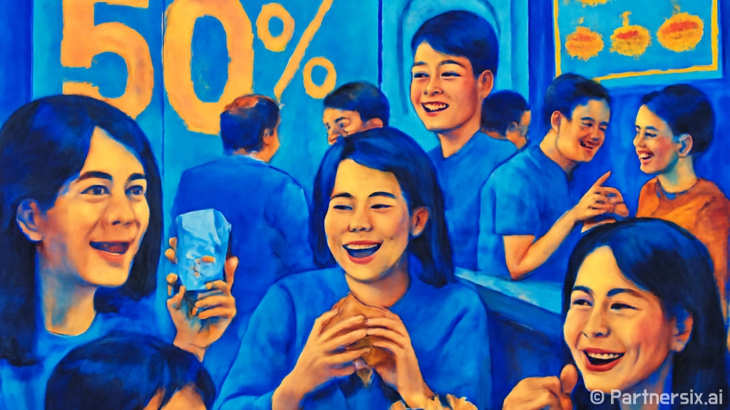 롯데리아 50% 할…