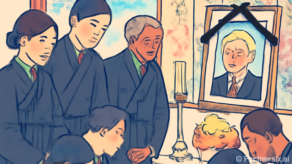 장례식장에서 예의를…