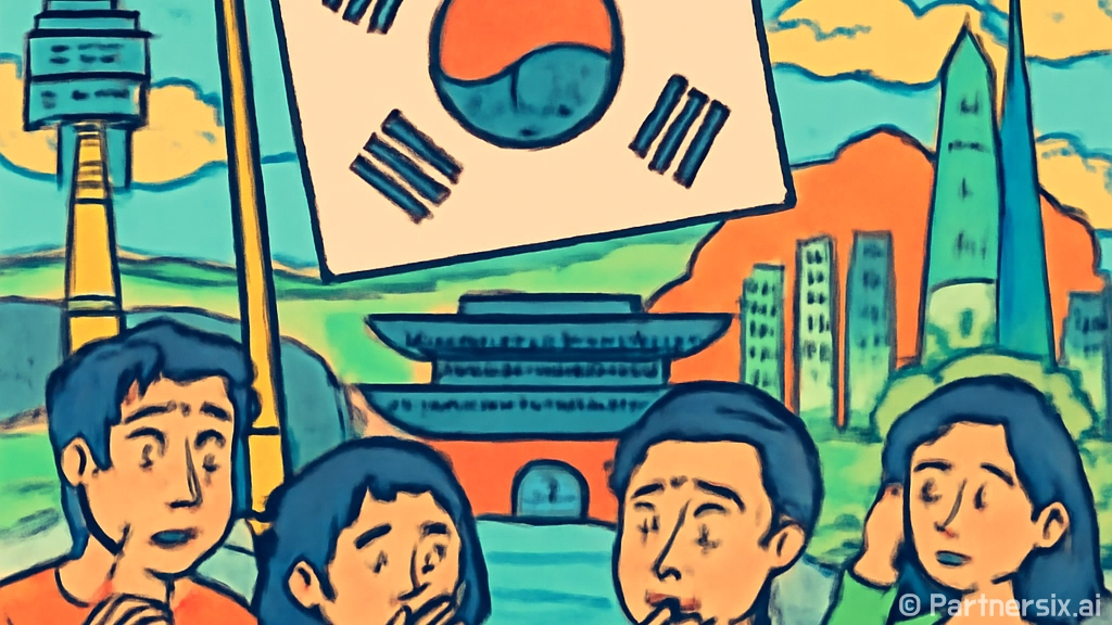 태극기를 거꾸로 걸…