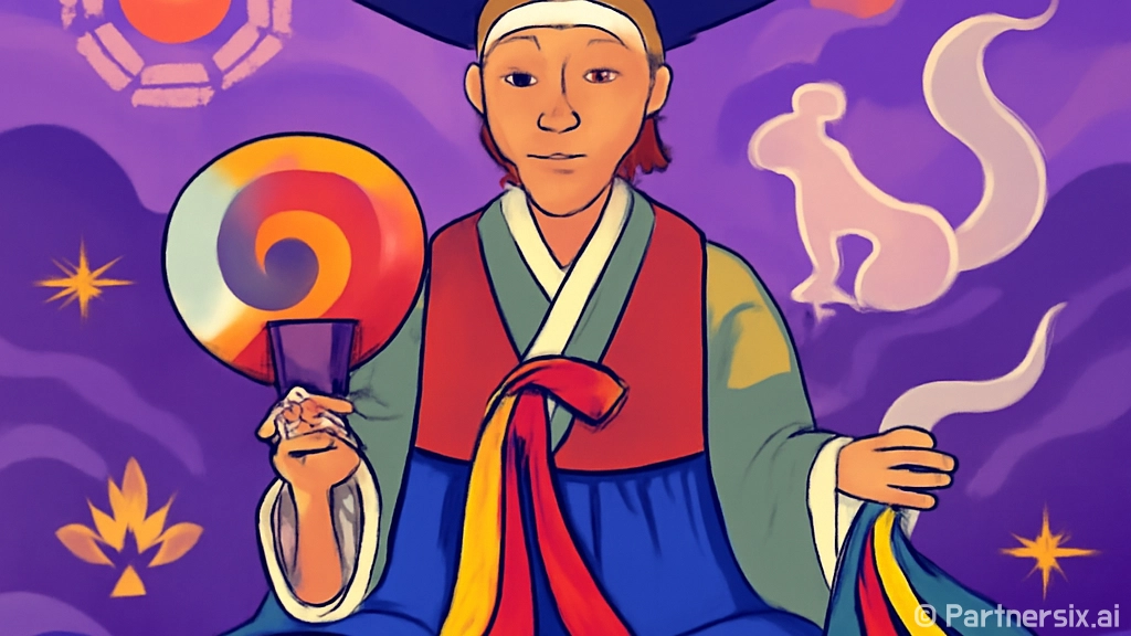 설화 무당 예약하는…