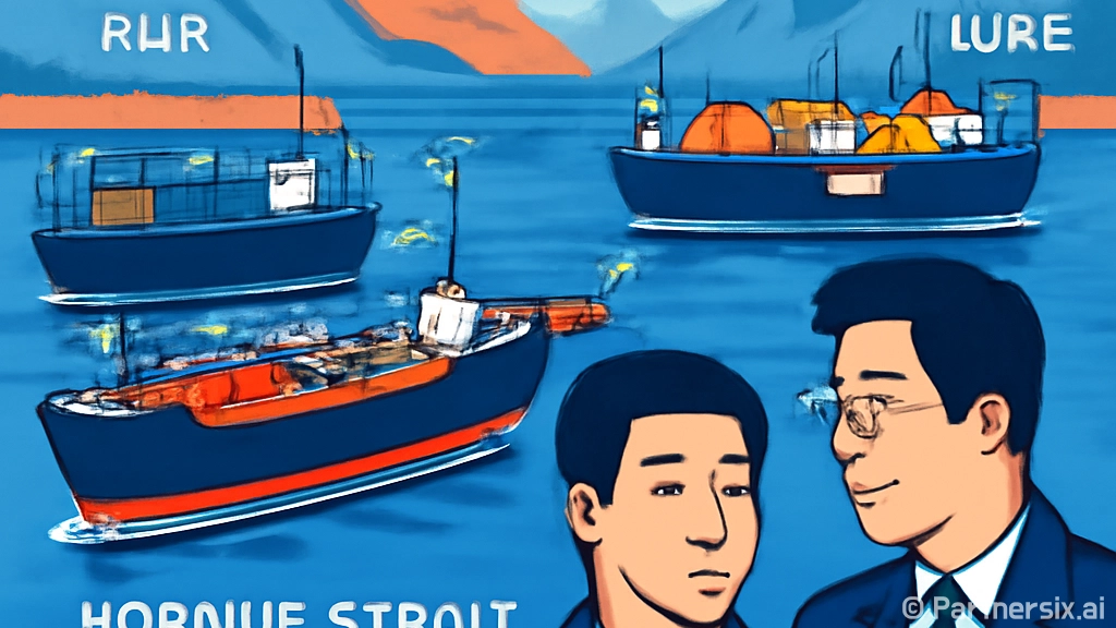 호르무즈 해협 지도…