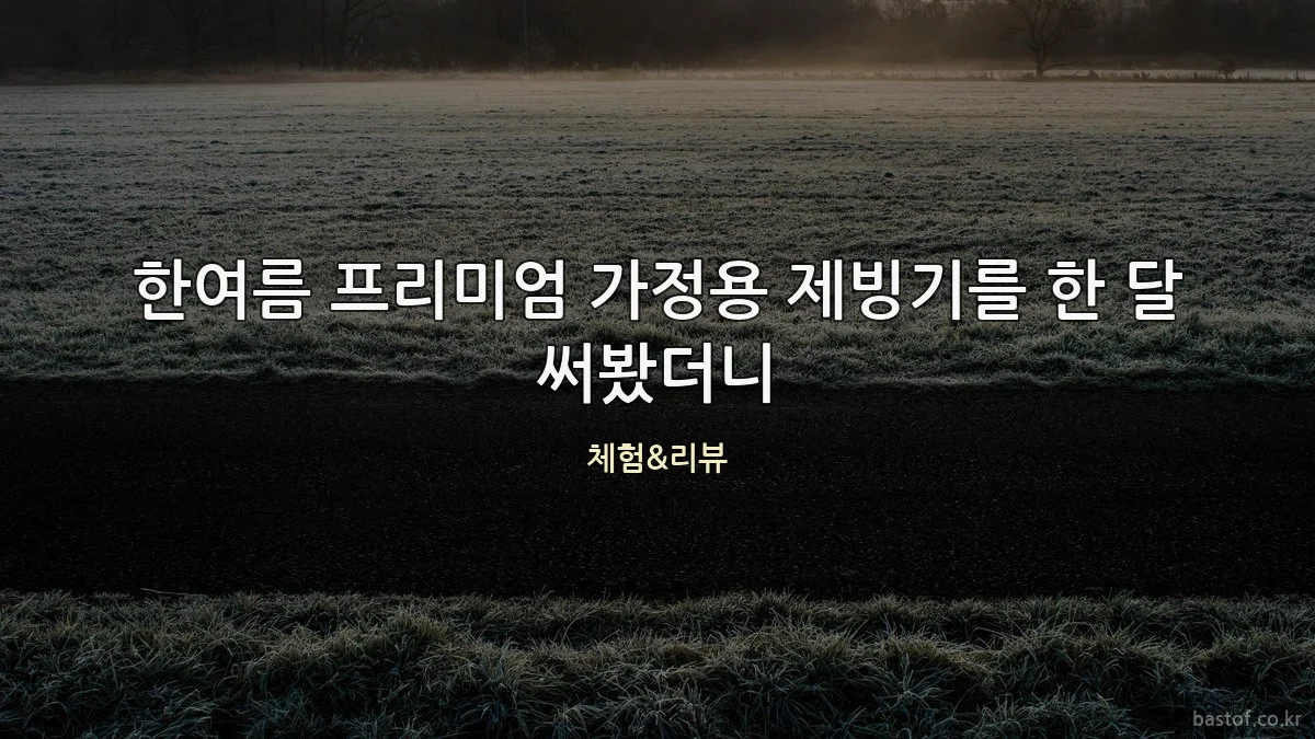 한여름 프리미엄 가정용 제빙기를 한 달 써봤더니