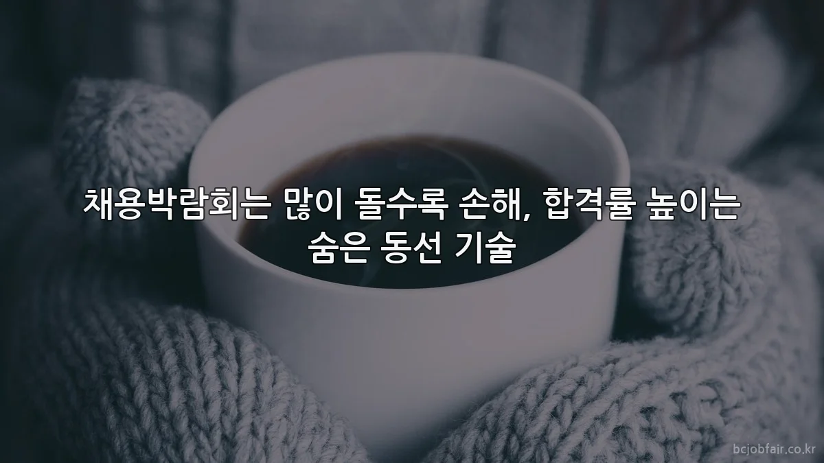 채용박람회는 많이 돌수록 손해, 합격률 높이는 숨은 동선 기술