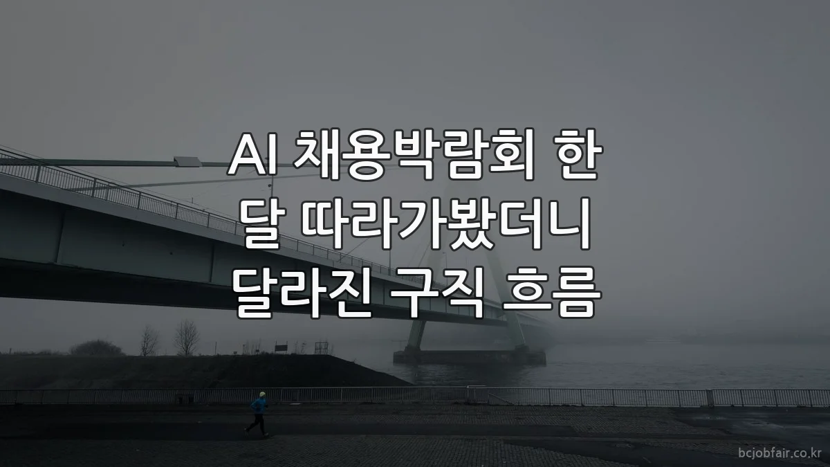 AI 채용박람회 한 달 따라가봤더니 달라진 구직 흐름