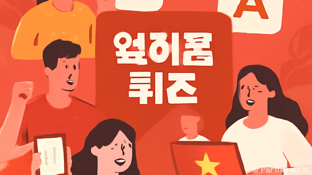 옆커폰 퀴즈 정답을…