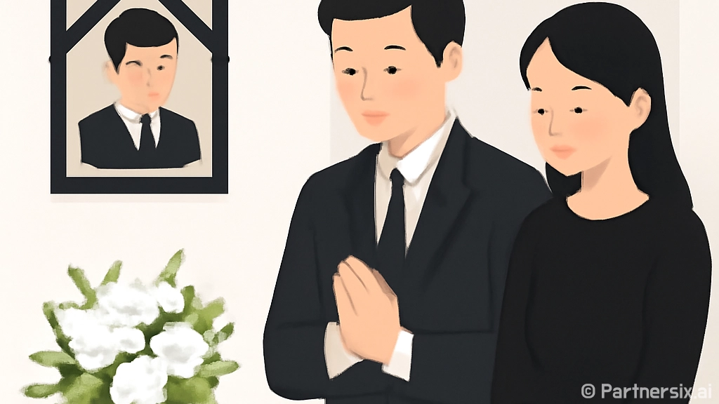장례식장에서 예의를…