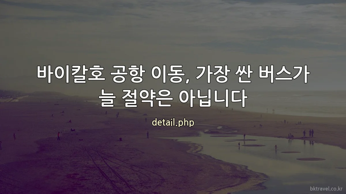 바이칼호 공항 이동, 가장 싼 버스가 늘 절약은 아닙니다