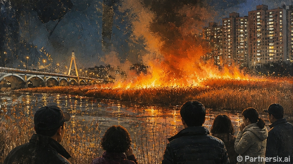 울산 갈대밭 화재, 재난문자까지 온 이유가 궁금하신가요?