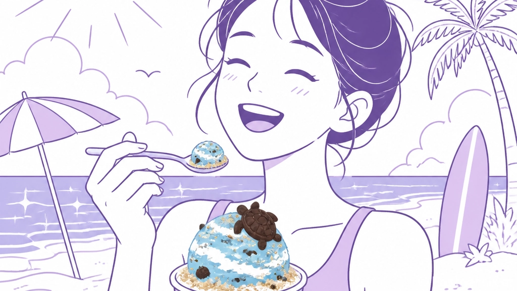 블루 서퍼 비치를 보며 다시 생각한 배스킨라빈스의 여름 약속