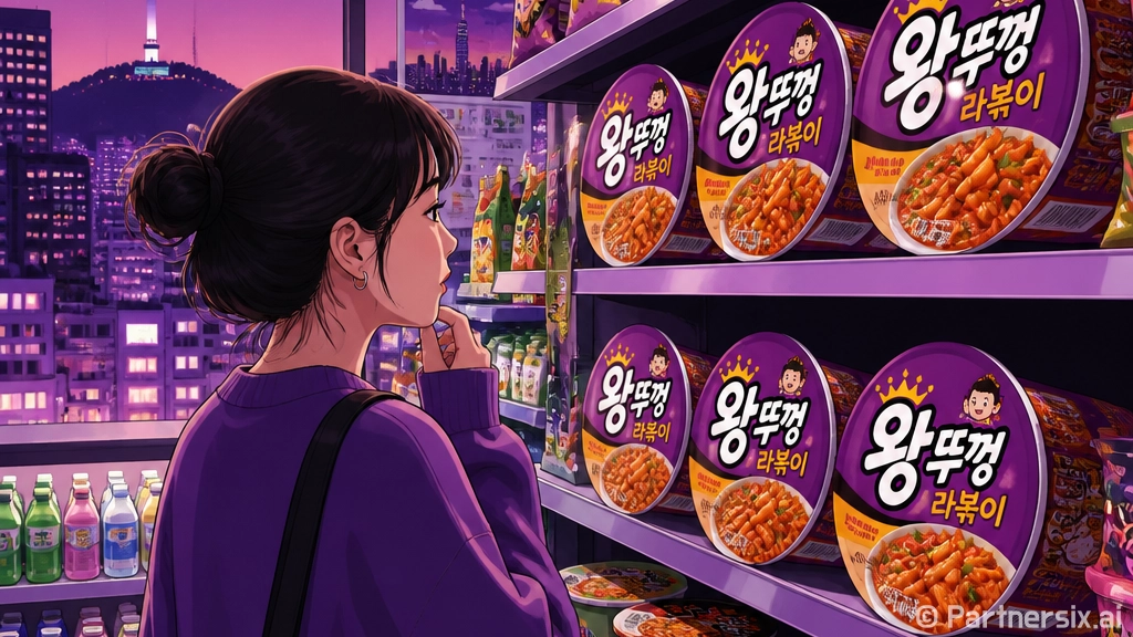 왕뚜껑 라볶이를 먹…