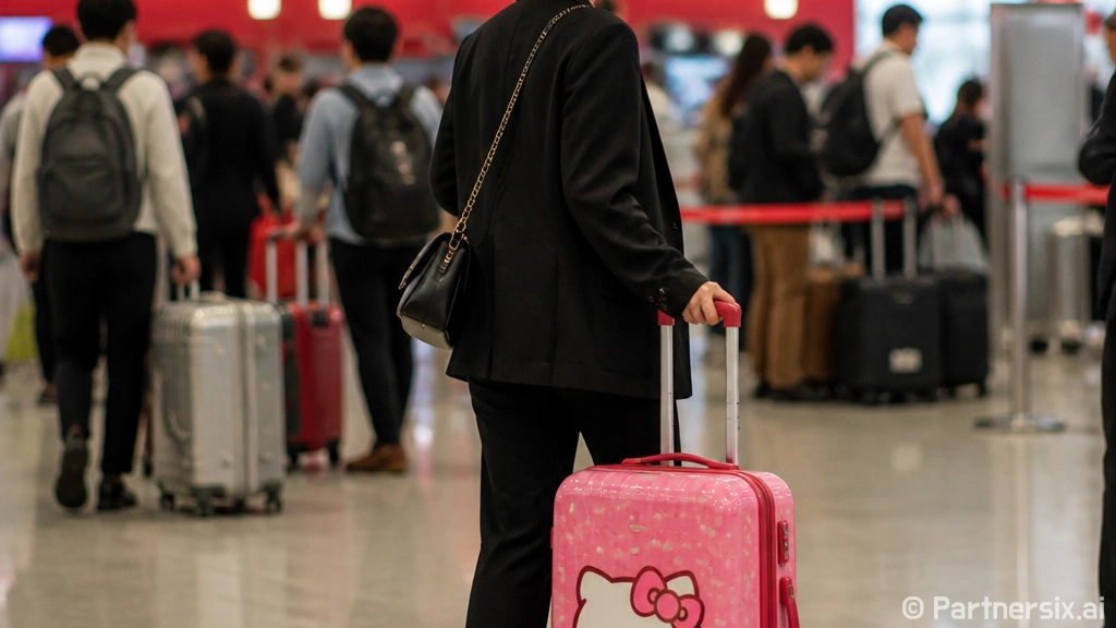 키티 캐리어가 공항…