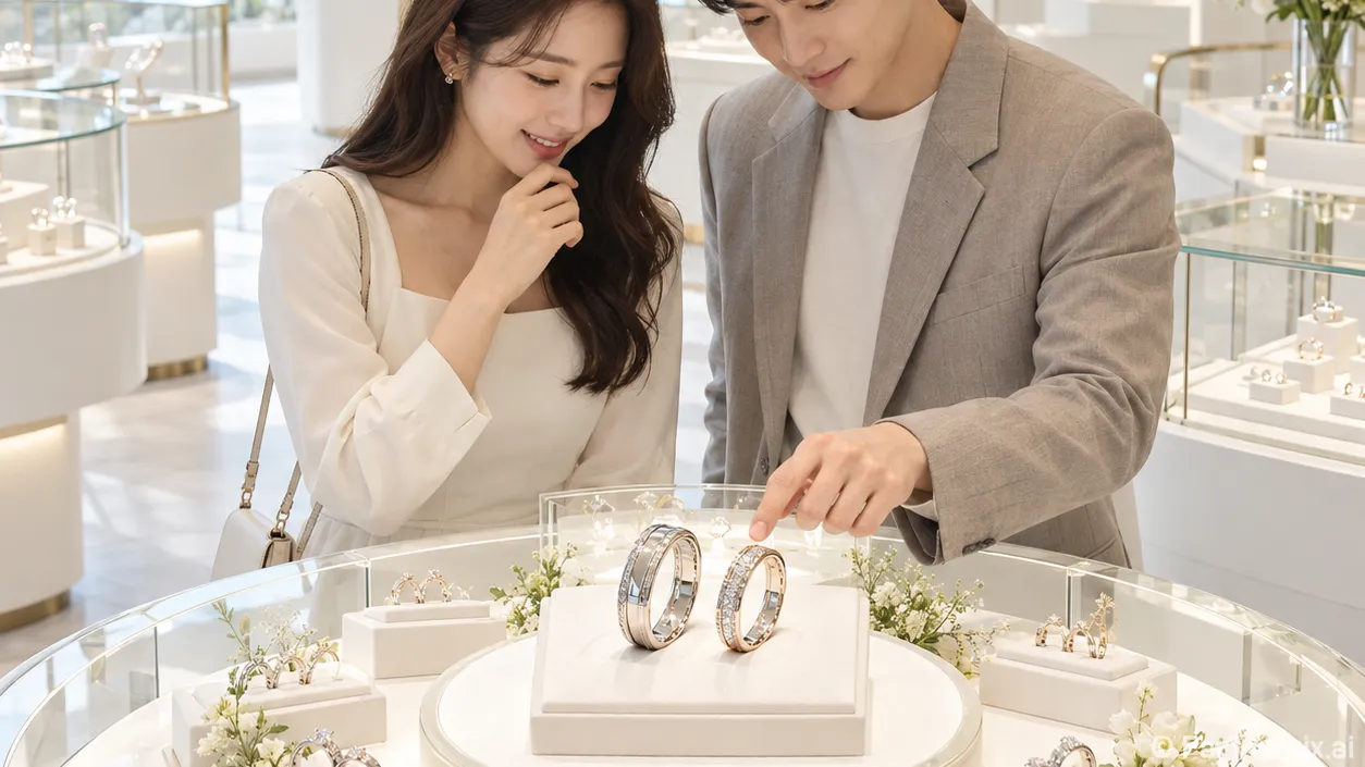 결혼반지브랜드를 보다 약속부터 물었다
