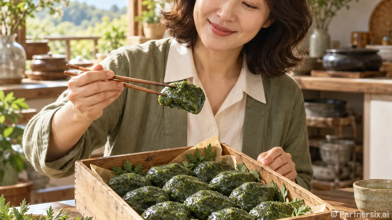 강화사자발약쑥떡 이름을 보고 포장을 다시 읽었다
