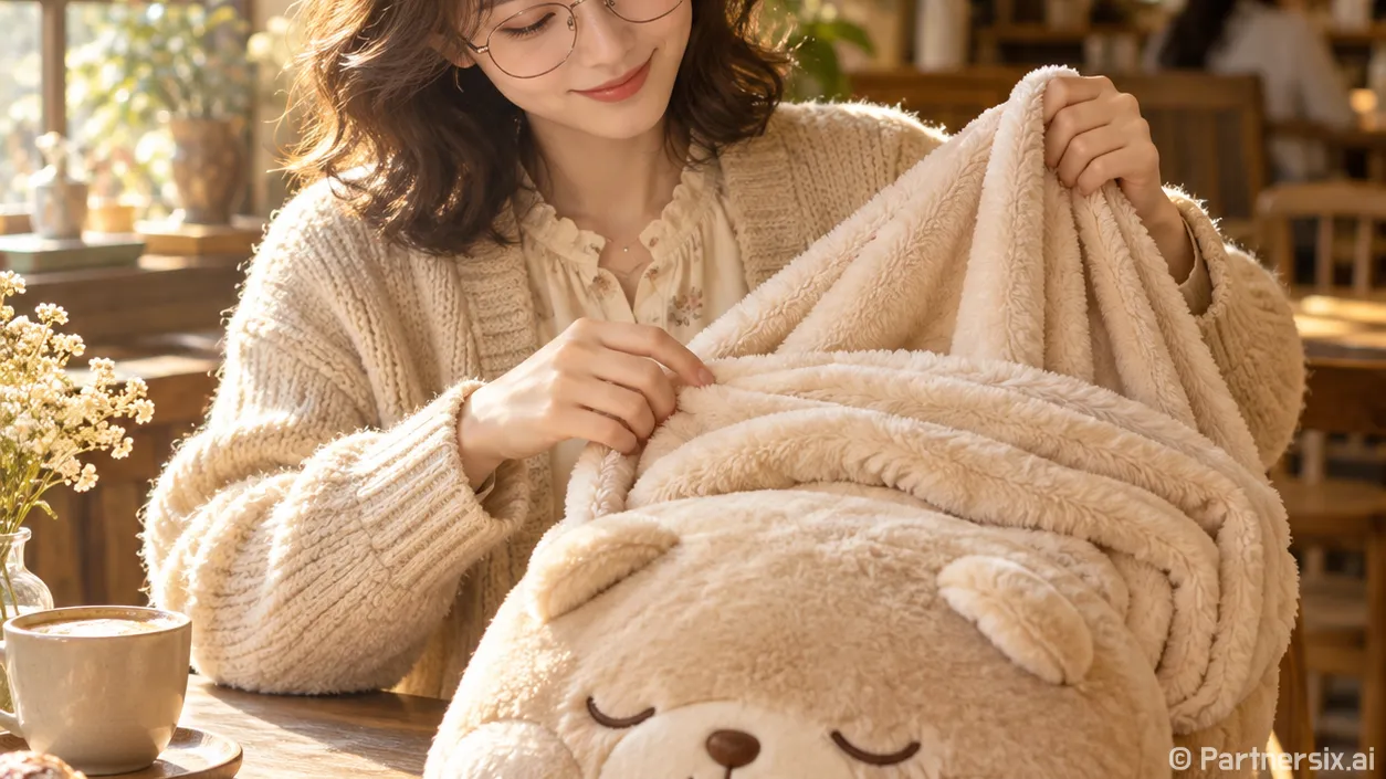 투썸 가나디 담요를 보니 카페가 파는 게 달라졌다