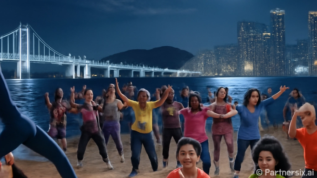부산 가을밤 달빛 …