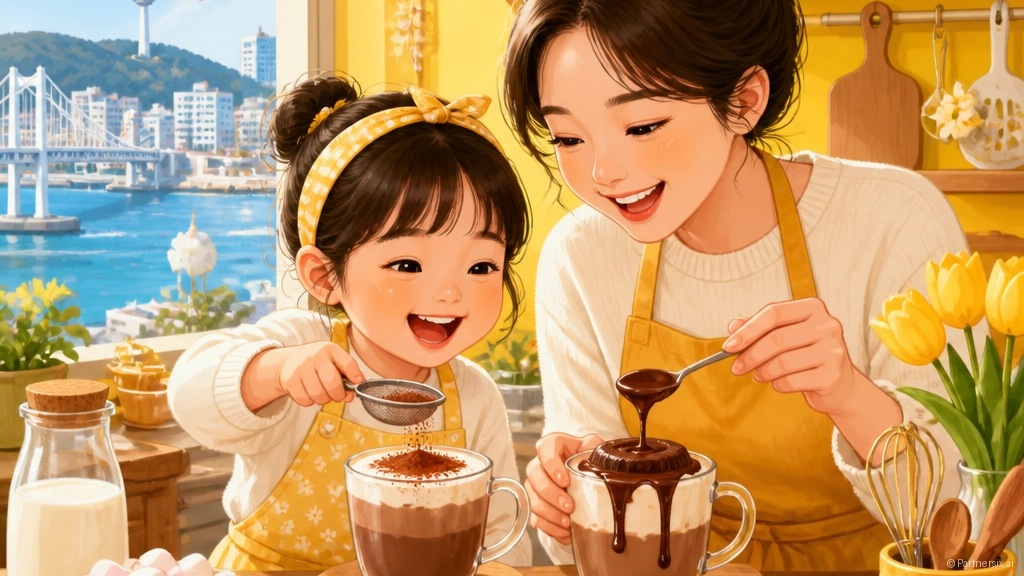 부모와 아이가 함께하는 달콤한 홈카페 체험