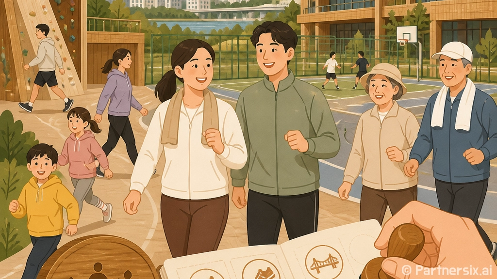 우리동네 체육시설 건강걷기 챌린지 시작