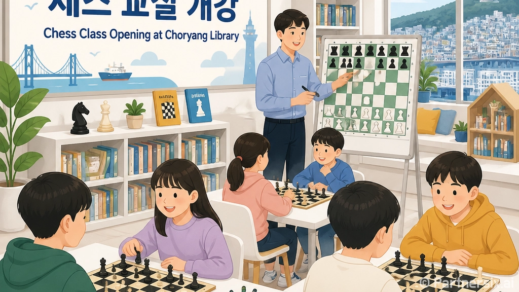 초량이바구작은도서관 체스 교실 개강