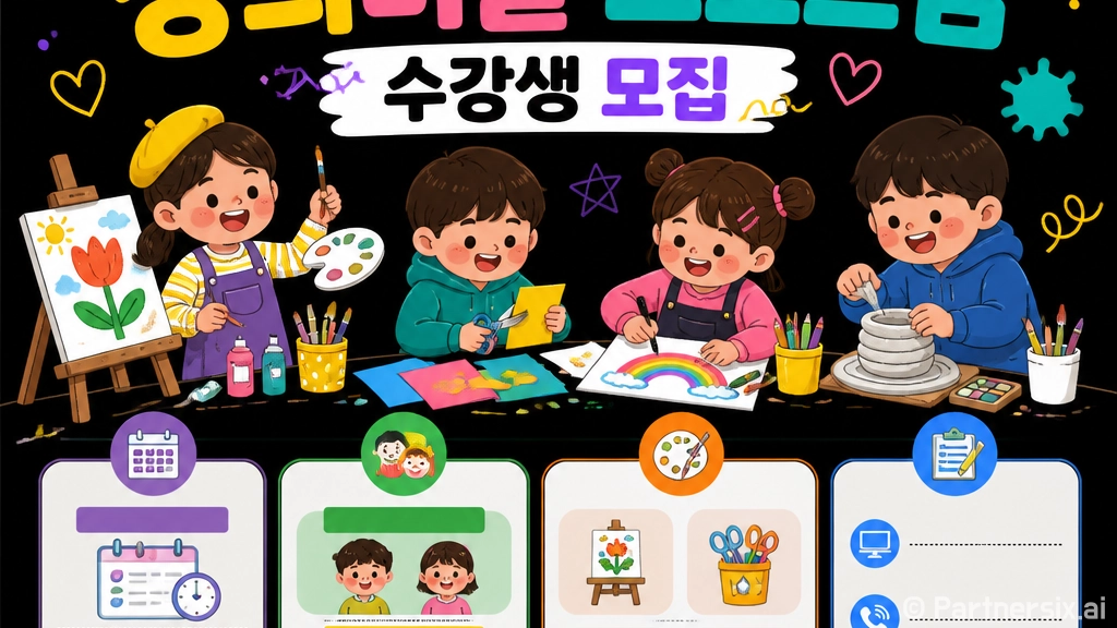 하단도서관 창의미술 프로그램 수강생 모집