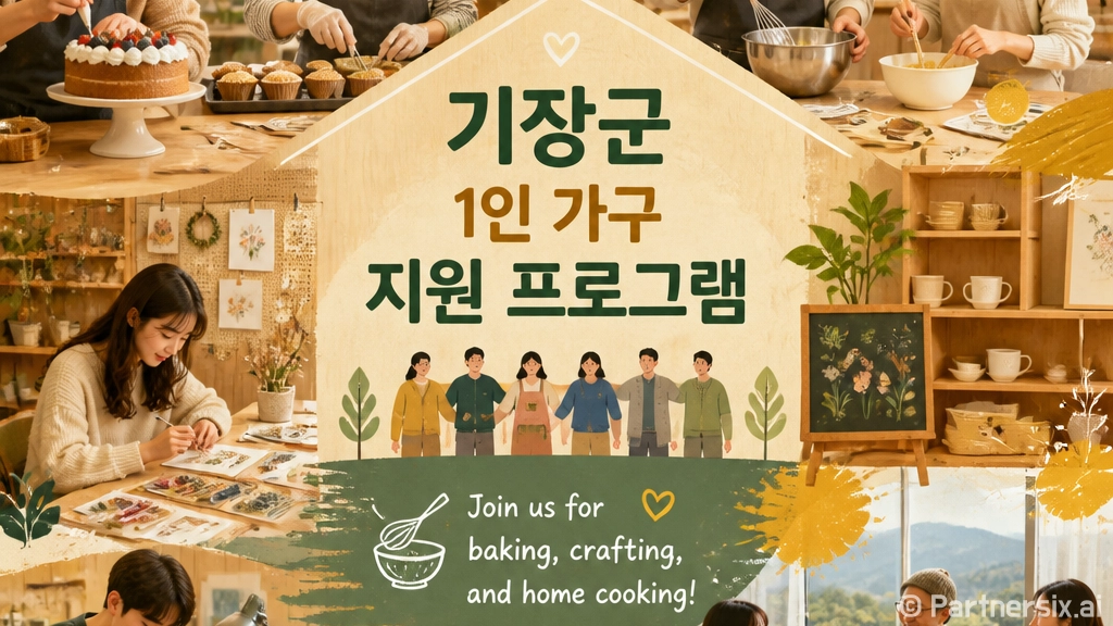 기장군 1인 가구 지원 프로그램 참여자 모집