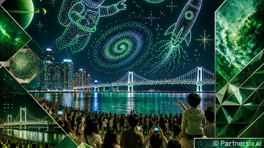 광안리 M 드론라이트쇼 우주 모험 선보인다