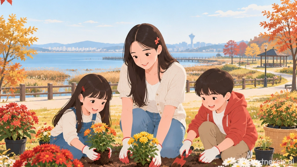 가족과 함께하는 10월 을숙도 원예체험