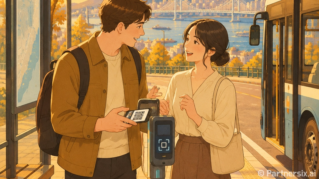 부산 시내버스 외국인 QR 결제 서비스 개시