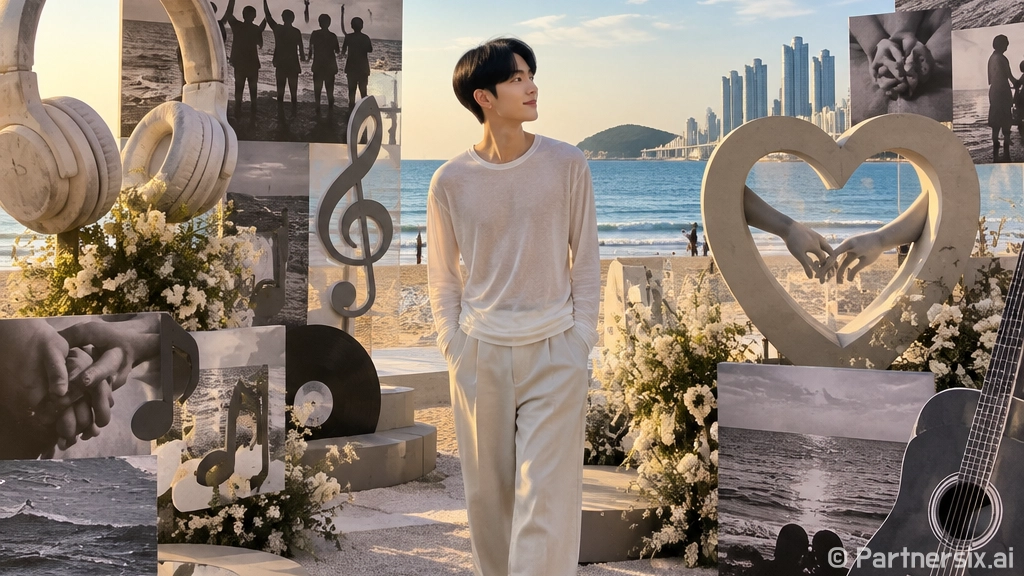 해운대서 빛난 BTS 러브 송 라운지