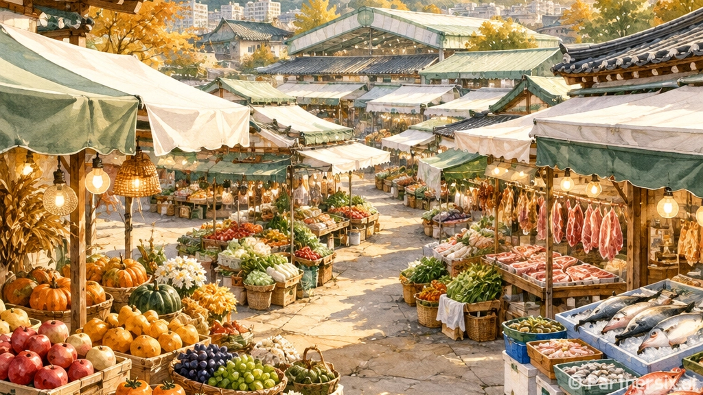추석 앞둔 서동미로시장 명절 풍경