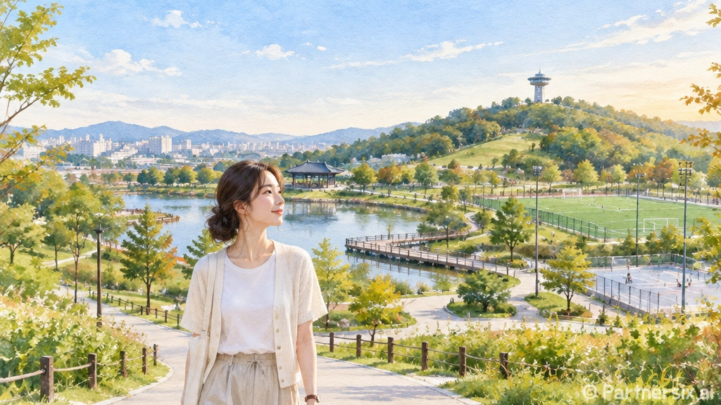 솥뚜껑 닮은 소두방공원 산책기