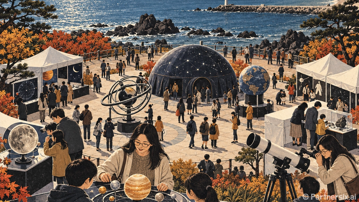 송정 밤바다 별빛과학
