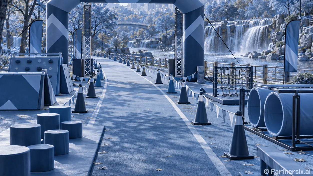 온천천 5km 행운미션런