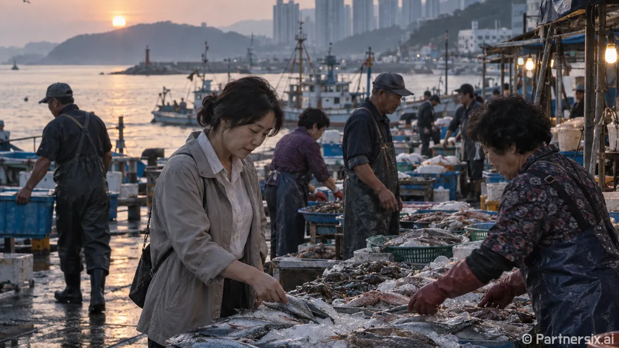 해운대 끝자락 새벽…