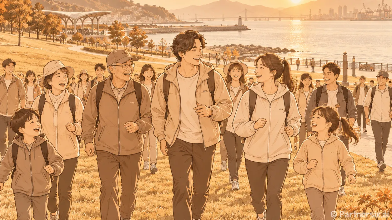 북항을 걷는 천명