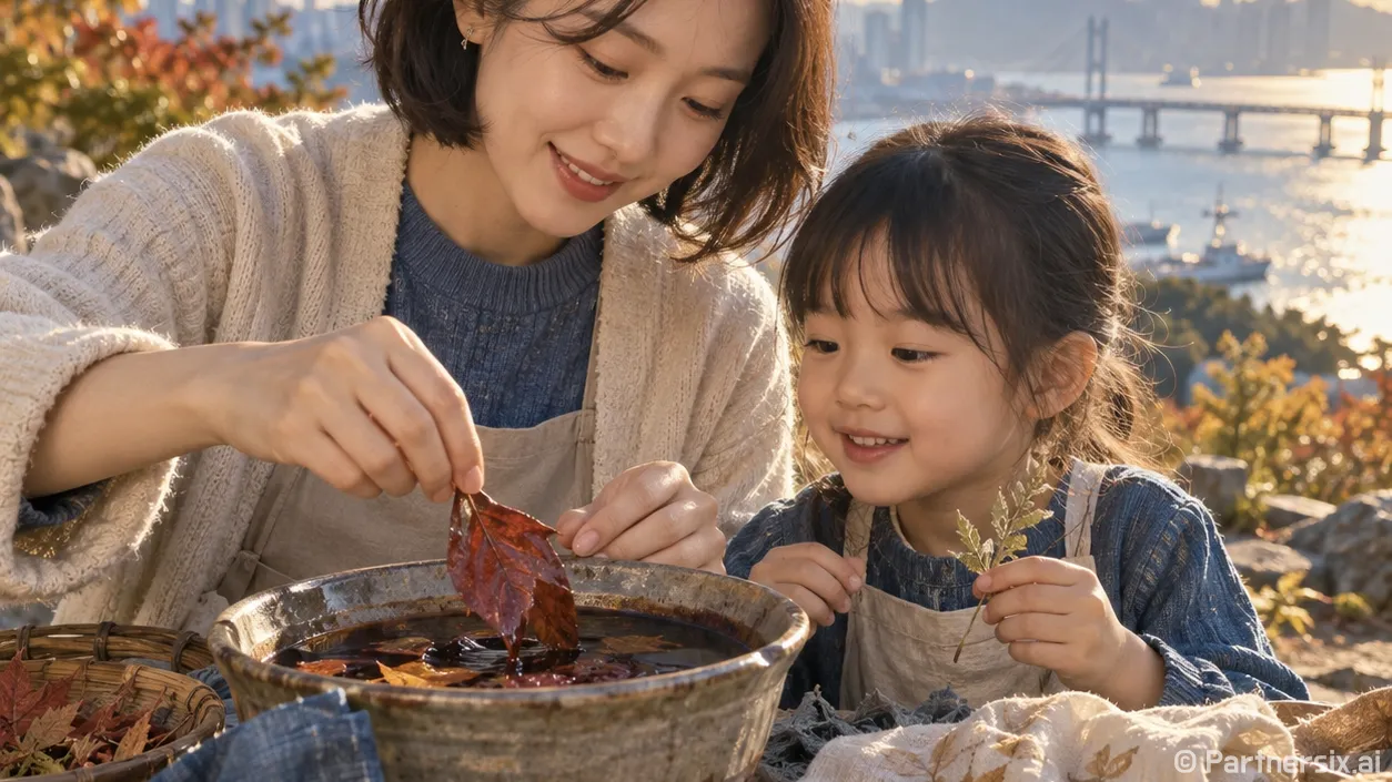 별빛 아래 가족의 하루