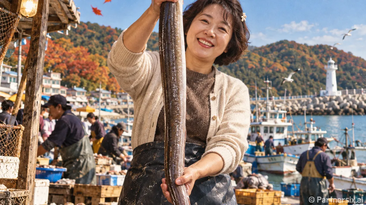 칠암항 붕장어의 맛