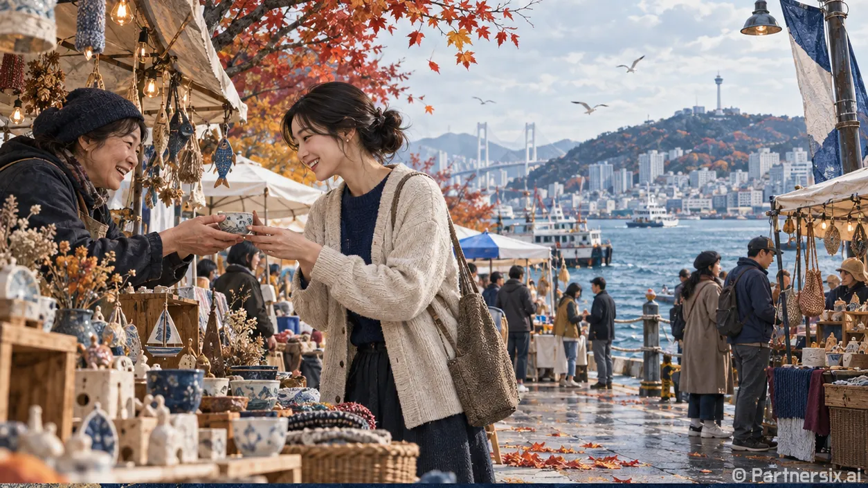 영도 물양장에 열린 마켓