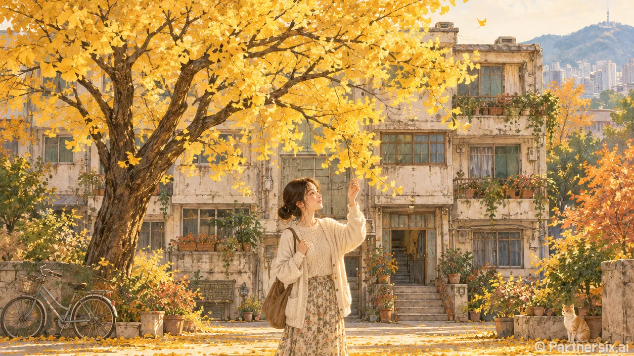 은행나무 아래 삶의 무대