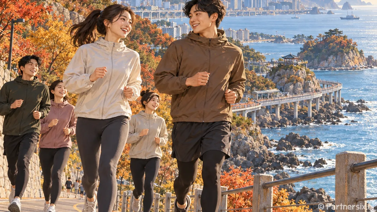 송도 바다 달리는 …